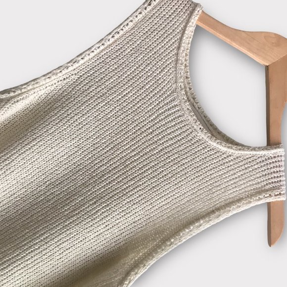 PEPIN ANTHROPOLOGIE Boho Fringe Tassel Crochet Knit Tank Top Size Small - Picture 3 of 7